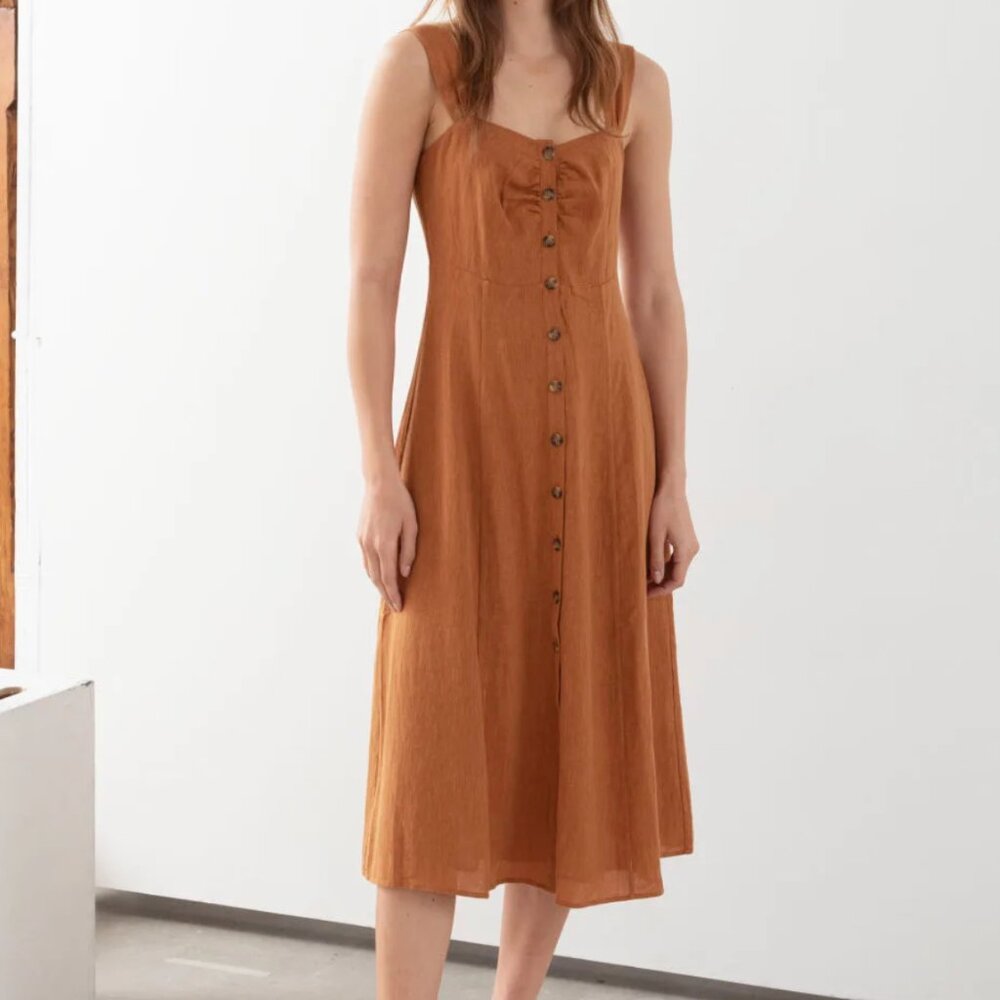 And Other Stories button down linen dress